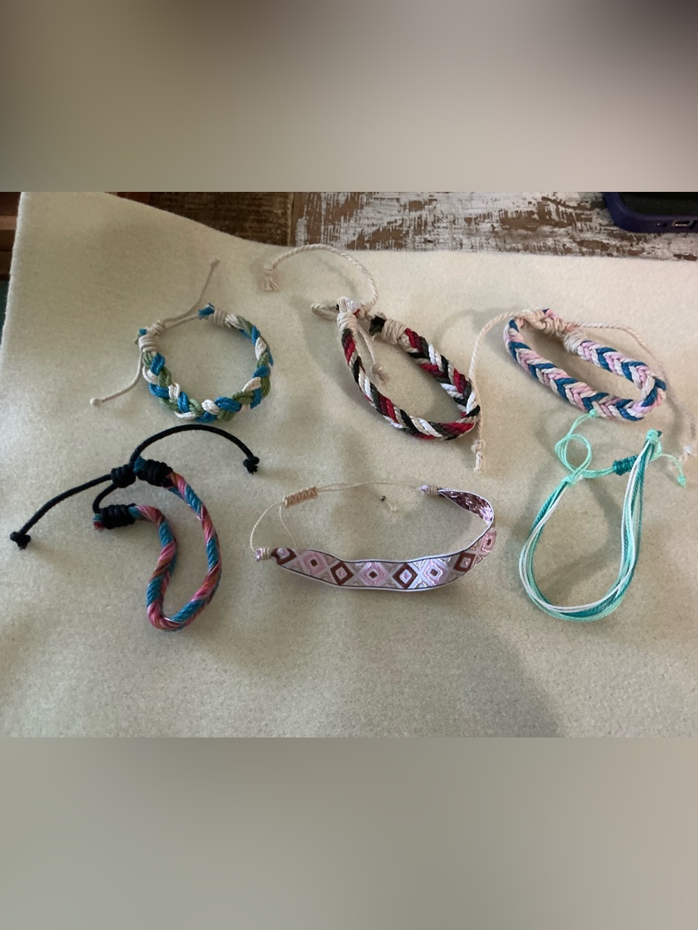 Multi-Color Women’s Braided Friendship Bracelets